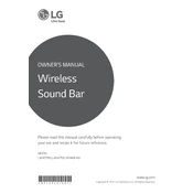 LG LAS475B LAS475B.DUSALLK Sound Bar manual cover