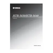 Yamaha HTR-5640 Receiver manual cover