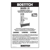 Bostitch MIII812CNCT Nailer manual cover