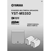 Yamaha YST-MS35D Speaker manual cover