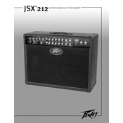 Peavey JSX 212 Amplifier manual cover