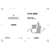 Casio CTK691 Keyboard manual cover