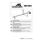 McCulloch MAC 250 B manual cover