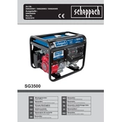 Scheppach SG3500 5906209901 Generator manual cover