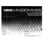 Yamaha MX-630 Amplifier manual cover