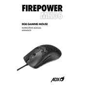 ADX Firepower MK06 ADXM0620 Mouse manual cover