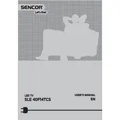 Sencor SLE 40F14TCS Television manual cover