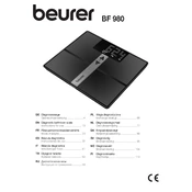 Beurer BF 980 Scale manual cover