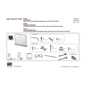 LG Signature OLED77G6P TV manual cover