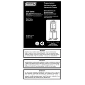 Coleman Pack-Away Propane Lantern 2600 manual cover