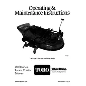 Toro Wheel Horse 38-inch 05-38SL01 Mower manual cover