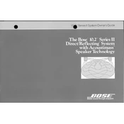 Bose 10.2 Series II Direct Reflecting System manual cover