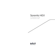 Kia Sorento HEV Car Infotainment 2021 SUV manual cover