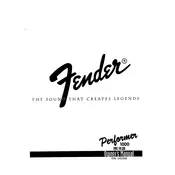 Fender Performer 1000 Amplifier manual cover