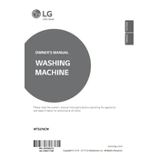 LG WT5270CW WT5270CW.ABWEPUS Washing Machine manual cover