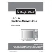 Magic Chef MCD1310ST Microwave manual cover