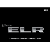 Cadillac ELR 2016 manual cover