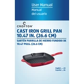 Crofton 43027 Cast Iron Grill Pan manual cover