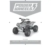 Power Wheels Mattel Racing ATV FYX52 Toy manual cover