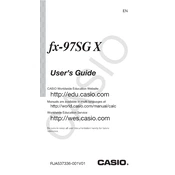 Casio fx-97SG X Calculator manual cover