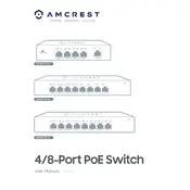 Amcrest AGPS8E4P-AT-60 POE Switch manual cover