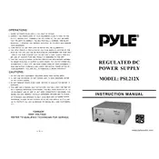 Pyle PSL212X Power Supply manual cover