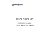 Husqvarna 326 LS Trimmer manual cover