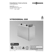 Viessmann Vitocrossal 200 CM2 Series 186 Boiler manual cover