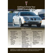 Pontiac Grand Prix 2008 manual cover