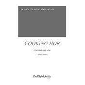 De Dietrich DPG7388B Hob manual cover