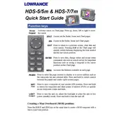 Lowrance HDS-5m Fish Finder manual cover