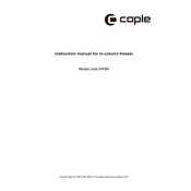 Caple RIF89 Refrigerator manual cover