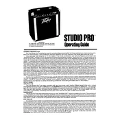 Peavey Studio Pro Amplifier manual cover