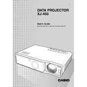 Casio XJ-450 Projector manual cover