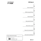 Roland F-140R manual cover