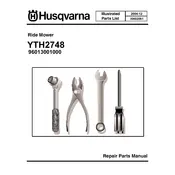 Husqvarna YTH2748 96013001000 Lawn Mower manual cover