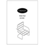 Crosley CO1030 Chair manual cover