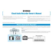 Yamaha Cloud Audio Recorder App manual cover