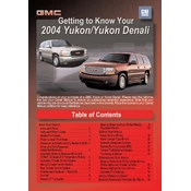 GMC Yukon 2004 manual cover