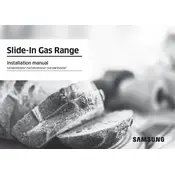 Samsung NX58H9500WG Cooker manual cover