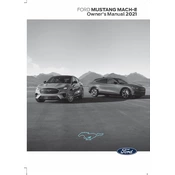 Ford Mustang Mach-E 2021 manual cover