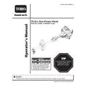 Toro 25.4cc 51948 Power Head manual cover