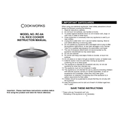 Cookworks 5446346 RC-8A Cooker manual cover