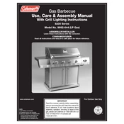 Coleman LP Gas Barbecue 9992-644 manual cover