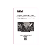 RCA RLDED5078A-E TV manual cover