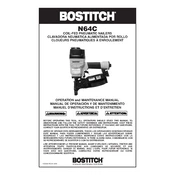 Bostitch N63CP Nailer manual cover