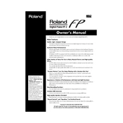 Roland FP-2 manual cover