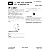 Toro Power Throw 522 38605 Snow Thrower manual cover