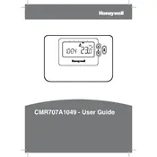 Honeywell CMR707A1049 Thermostat manual cover