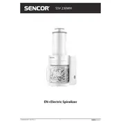 Sencor SSV 230WH Spiralizer manual cover